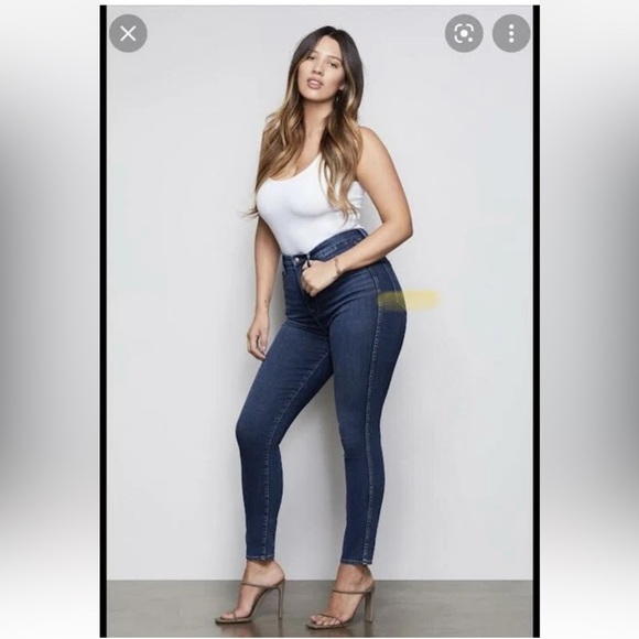 good american good curve jeans blues353 GCS113T women's size 15 - Picture 1 of 11